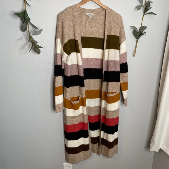 Evereve Sweaters - Allison Joy Striped Duster Cardigan